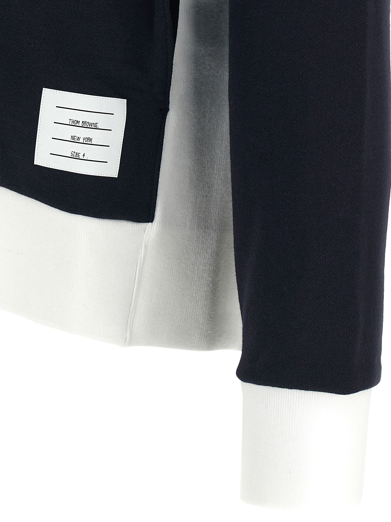 Thom Browne Blue Cotton Sweatshirt