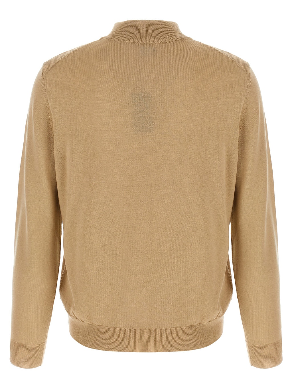 Hugo Boss Beige Virgin Wool Cardigan