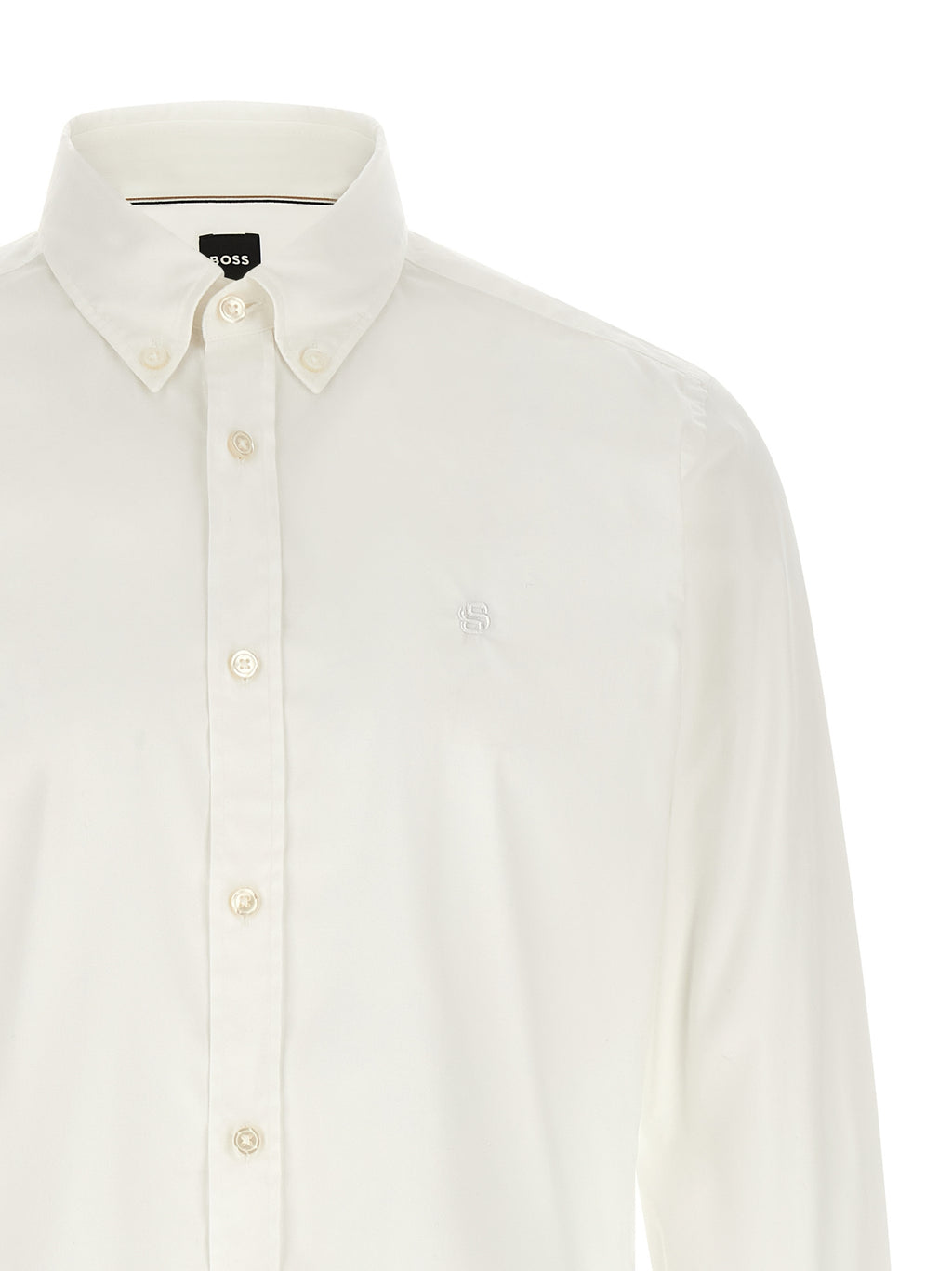 Hugo Boss White Cotton Blouse