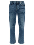 Hugo Boss Blue Cotton Skinny Jeans
