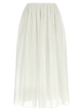 Brunello Cucinelli White Cotton Mini Skirt