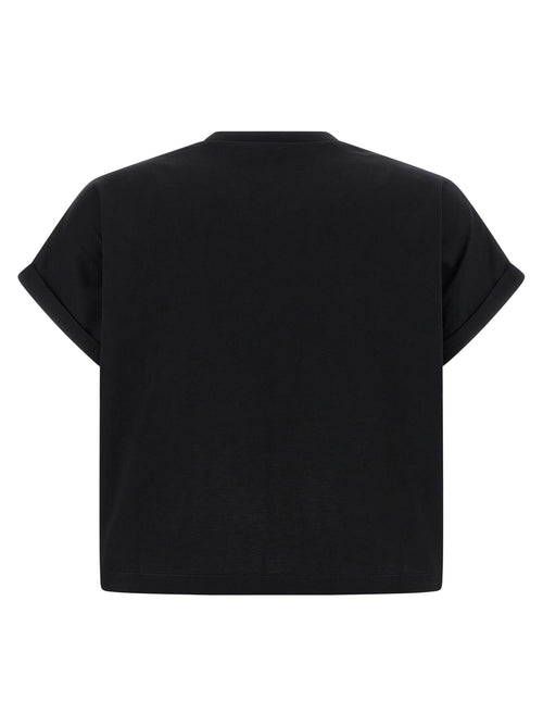Balmain Black Cotton T-Shirt