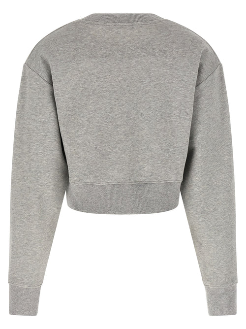 Balmain Gray Cotton Sweatshirt