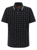 MCM Black Cotton Polo Shirt
