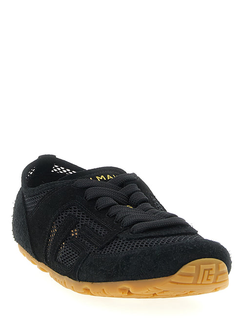 Balmain Zwarte Kalfsleren Sportieve Sneakers