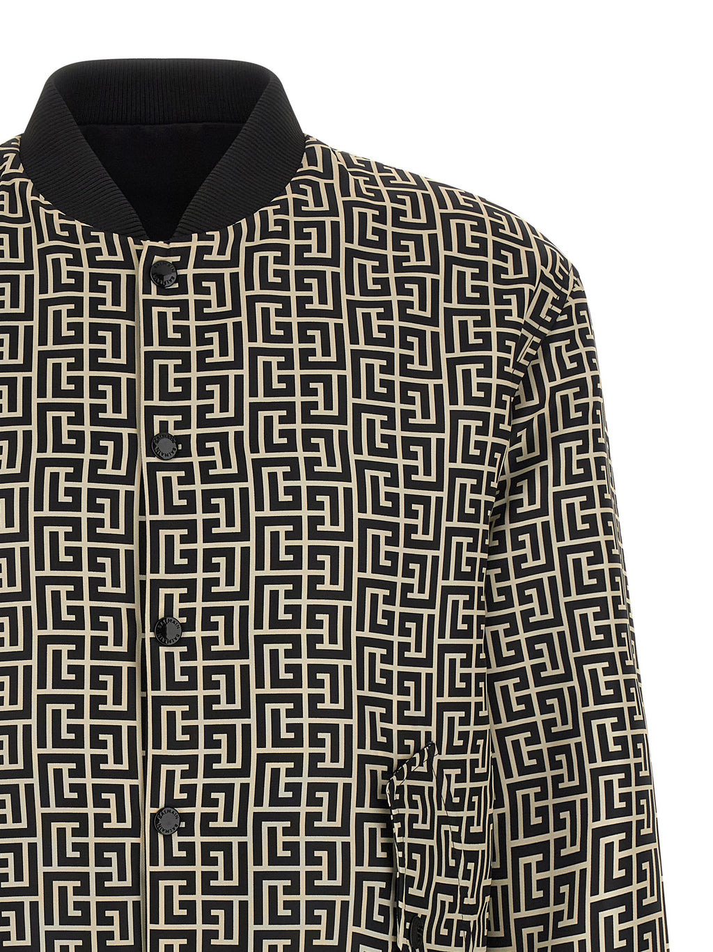 Balmain Black Polyamide Bomber