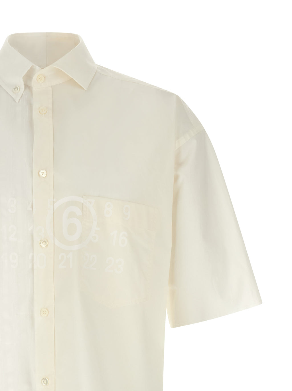 MM6 Maison Margiela White Cotton Blouse