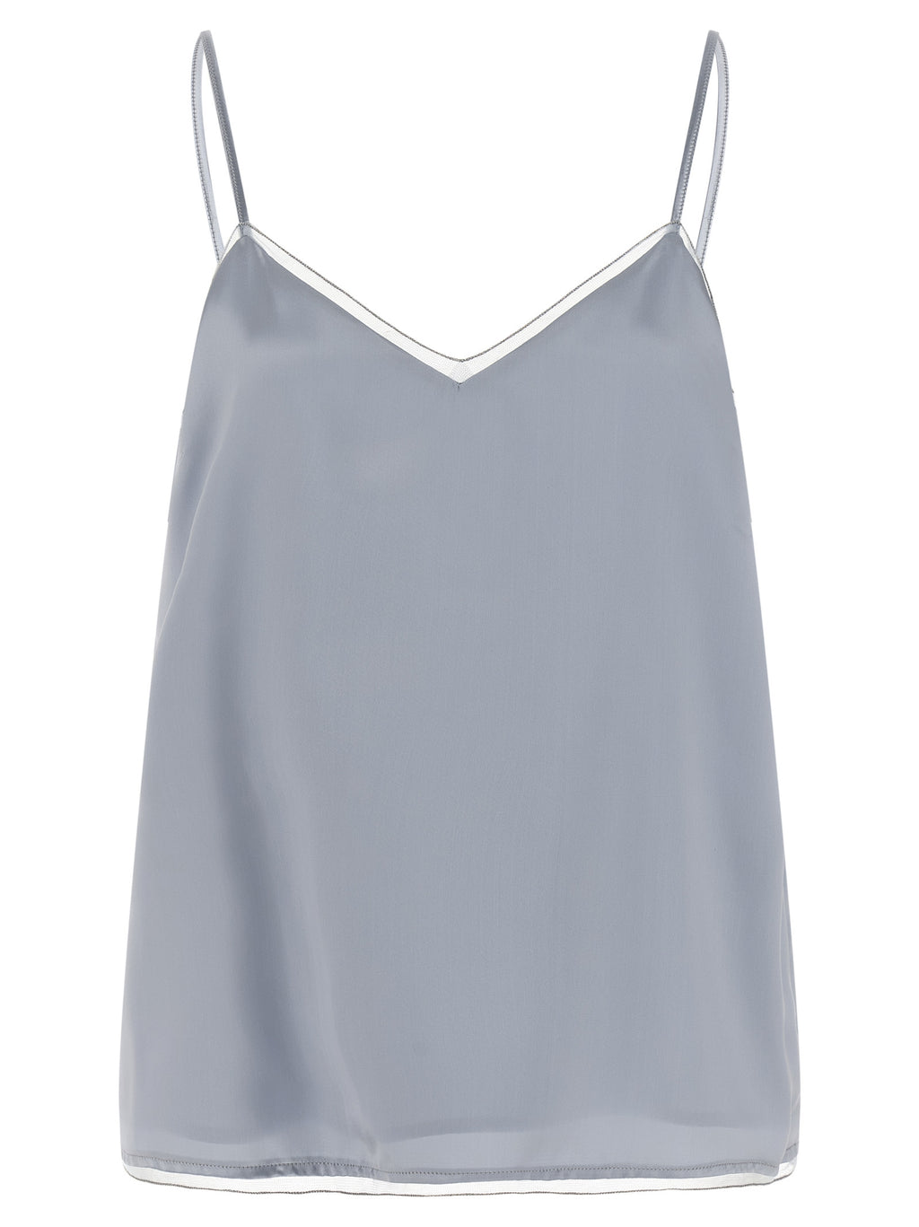 Fabiana Filippi Blue Viscose Tank Tops