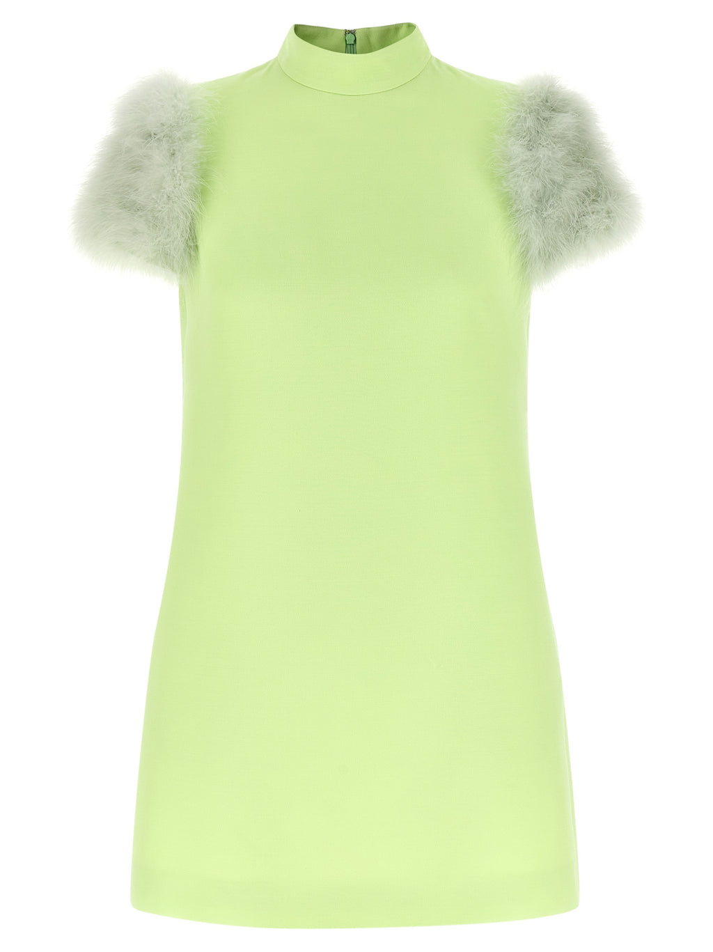 Valentino Garavani Bicolor Virgin Wool Short Dress
