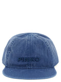 PINKO Blue Cotton Cap (Baseball Hat)