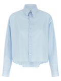 MM6 Maison Margiela Blue Cotton Blouse