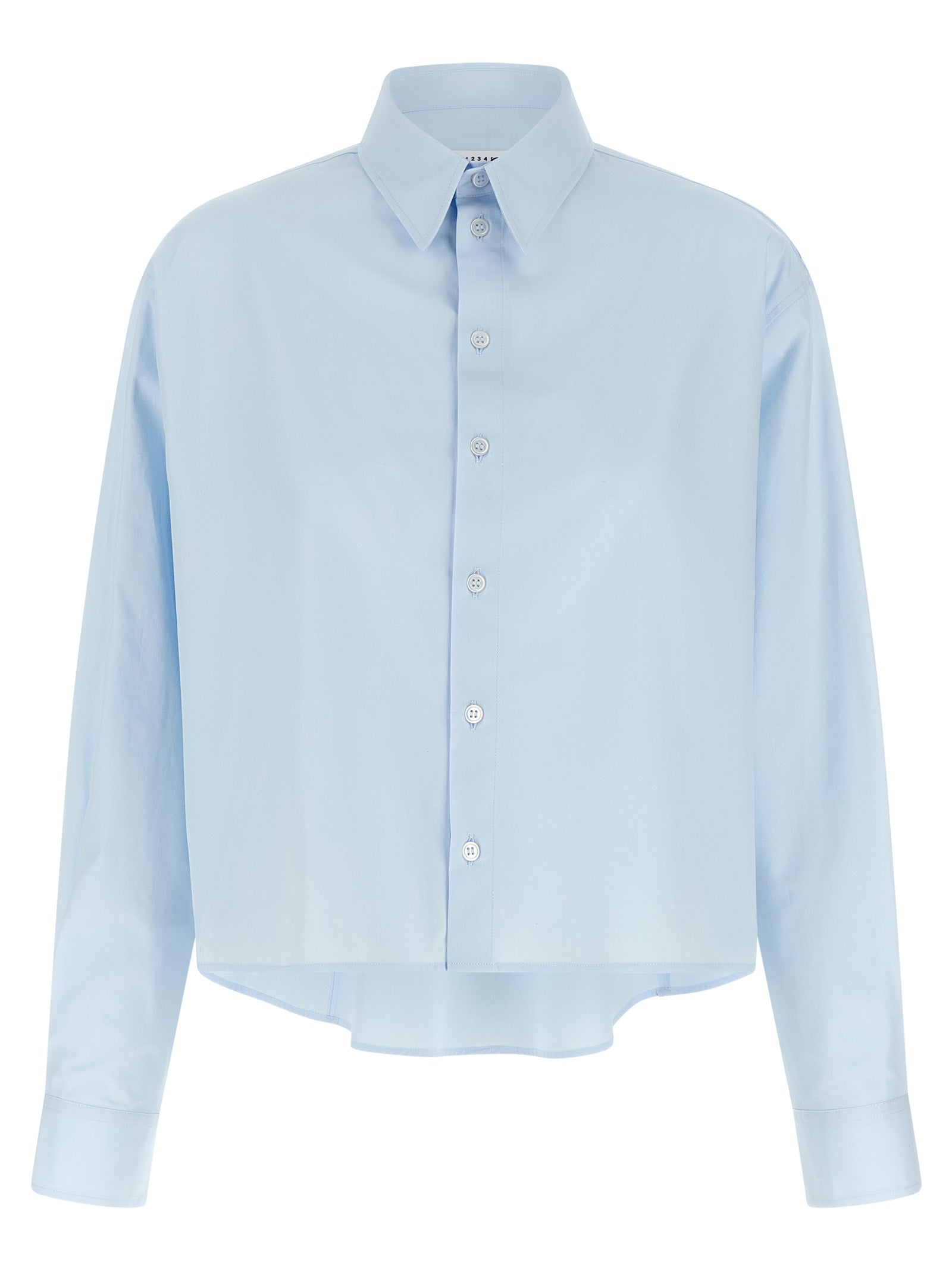 MM6 Maison Margiela Blue Cotton Blouse