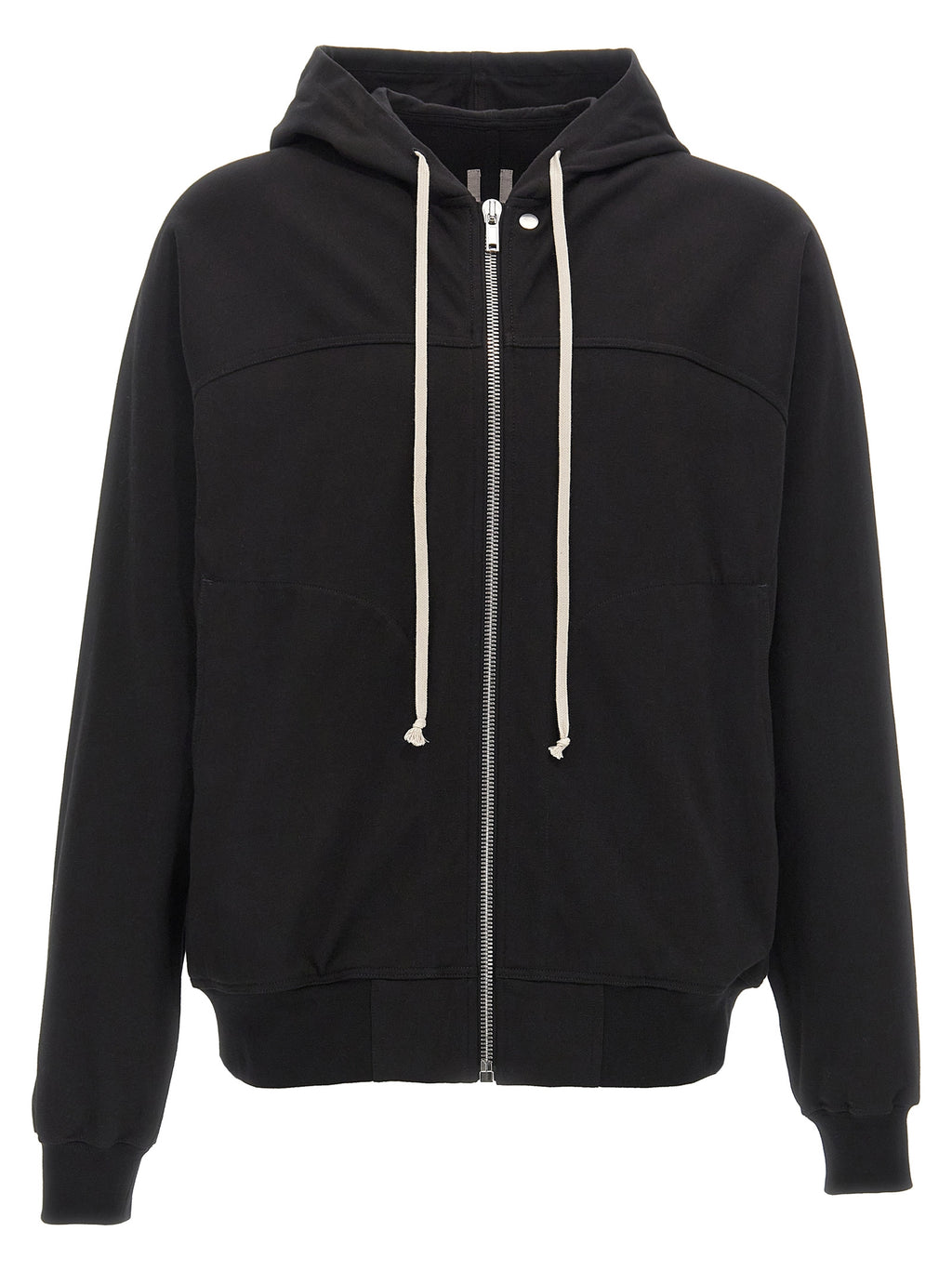 Rick Owens Black Cotton Sweatshirt