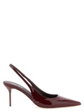 Paris Texas Bordeaux Calfskin Mid Heel Pumps
