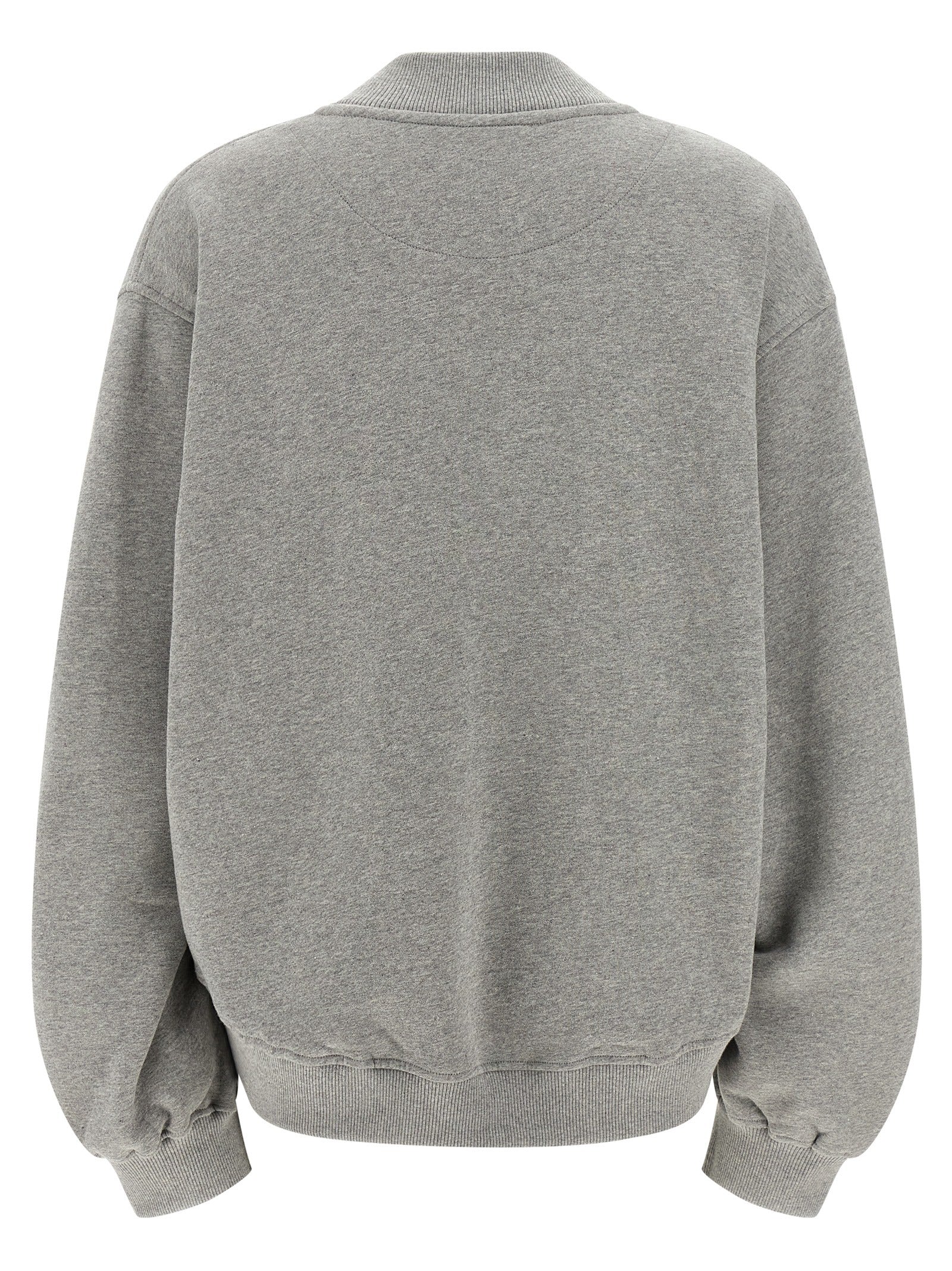The Attico Gray Cotton Sweatshirt