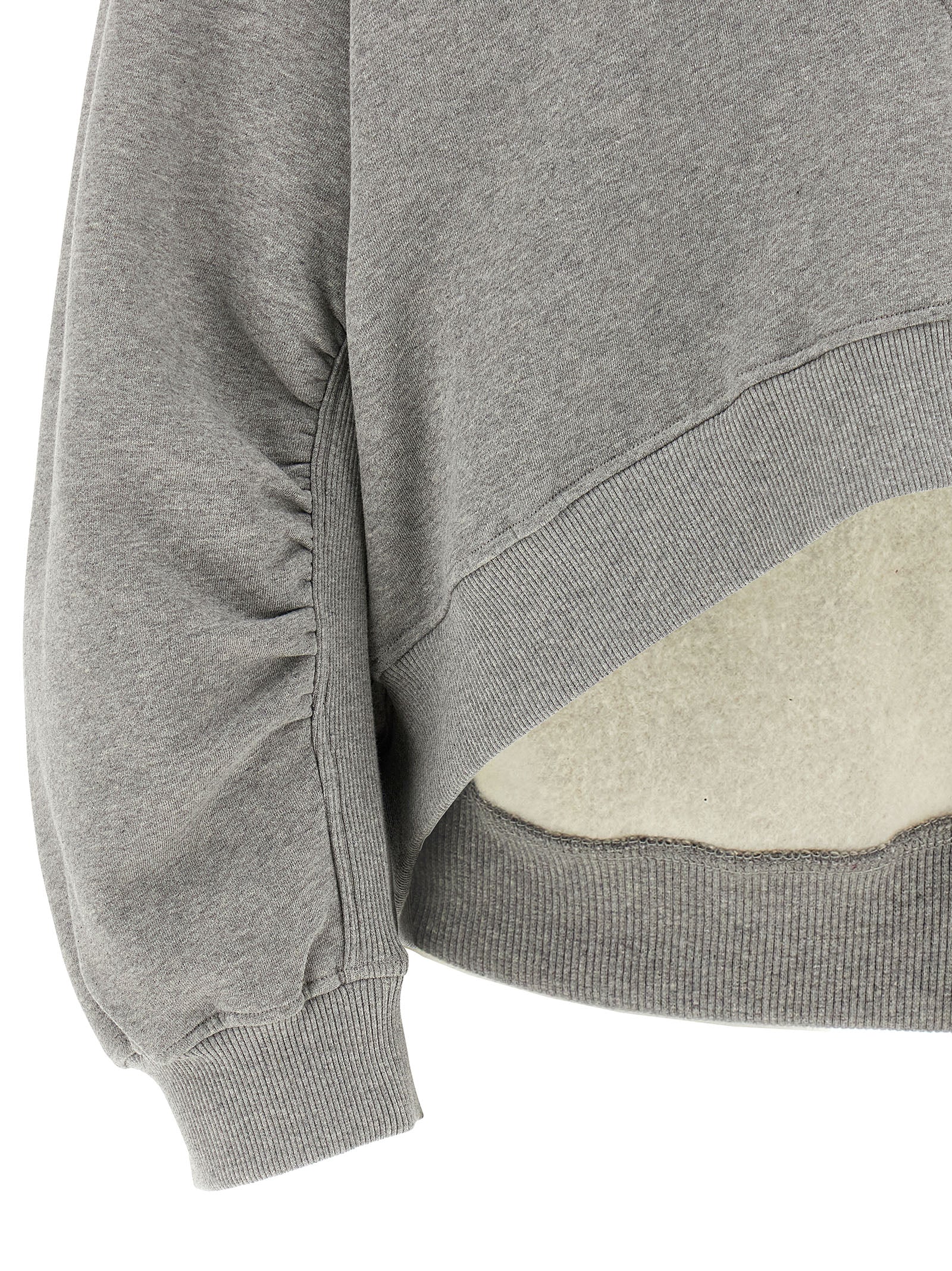 The Attico Gray Cotton Sweatshirt