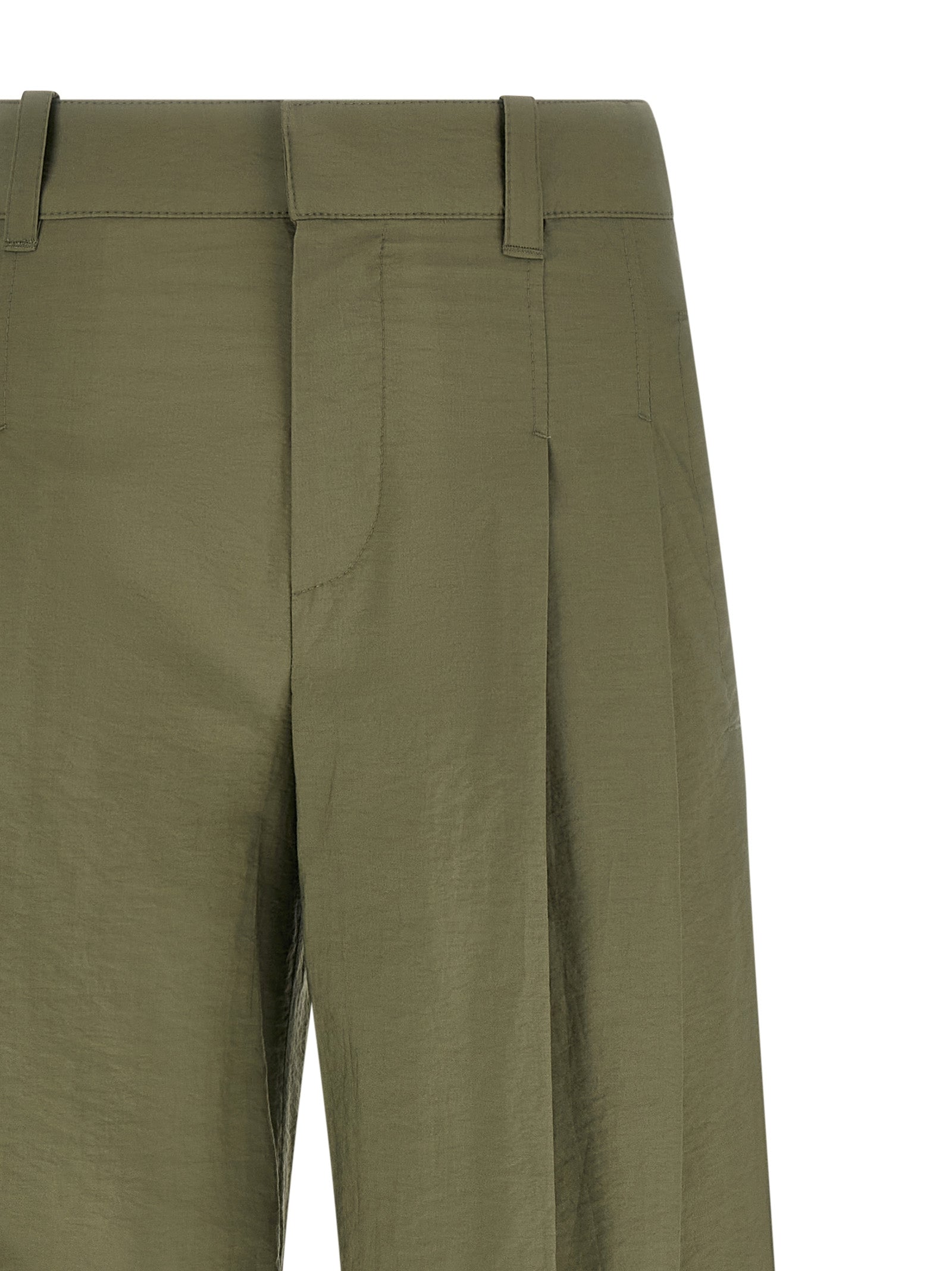 Brunello Cucinelli Bicolor Cotton Casual Pants