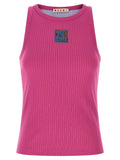 Marni Fuchsia Cotton Sleeveles T-Shirt