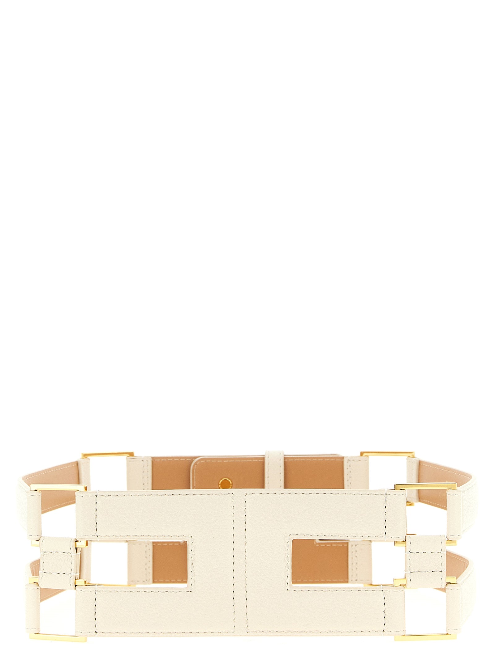 Elisabetta Franchi White Polyethylene Regular Belt