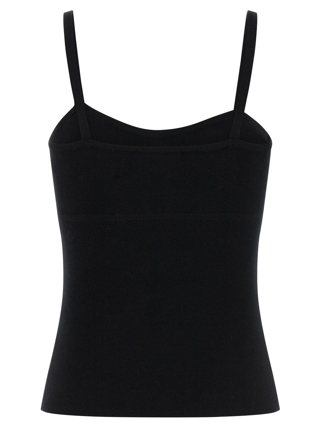 Max Mara Black Virgin Wool Tank Tops