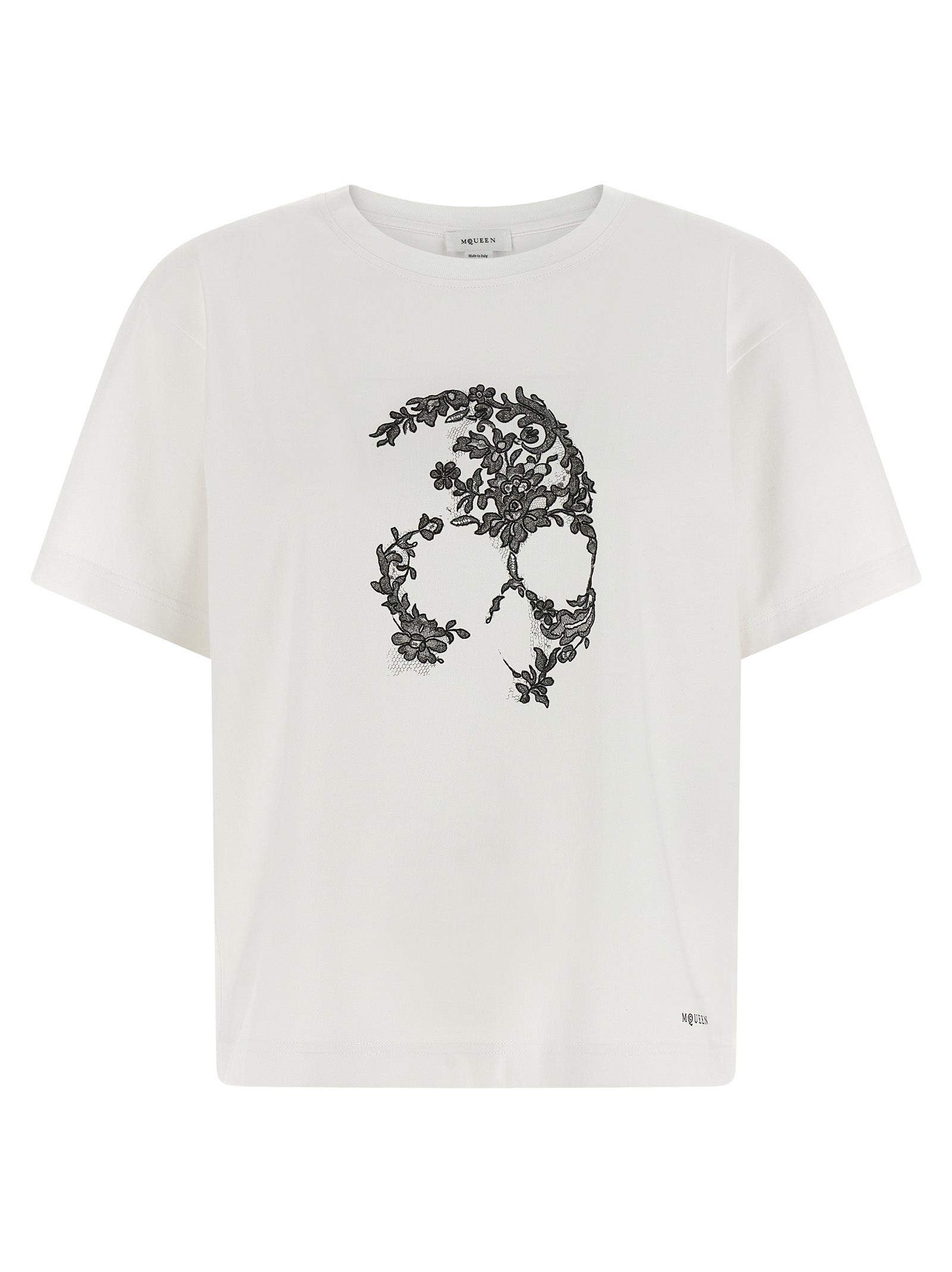Alexander McQueen Bicolor Cotton T-Shirt