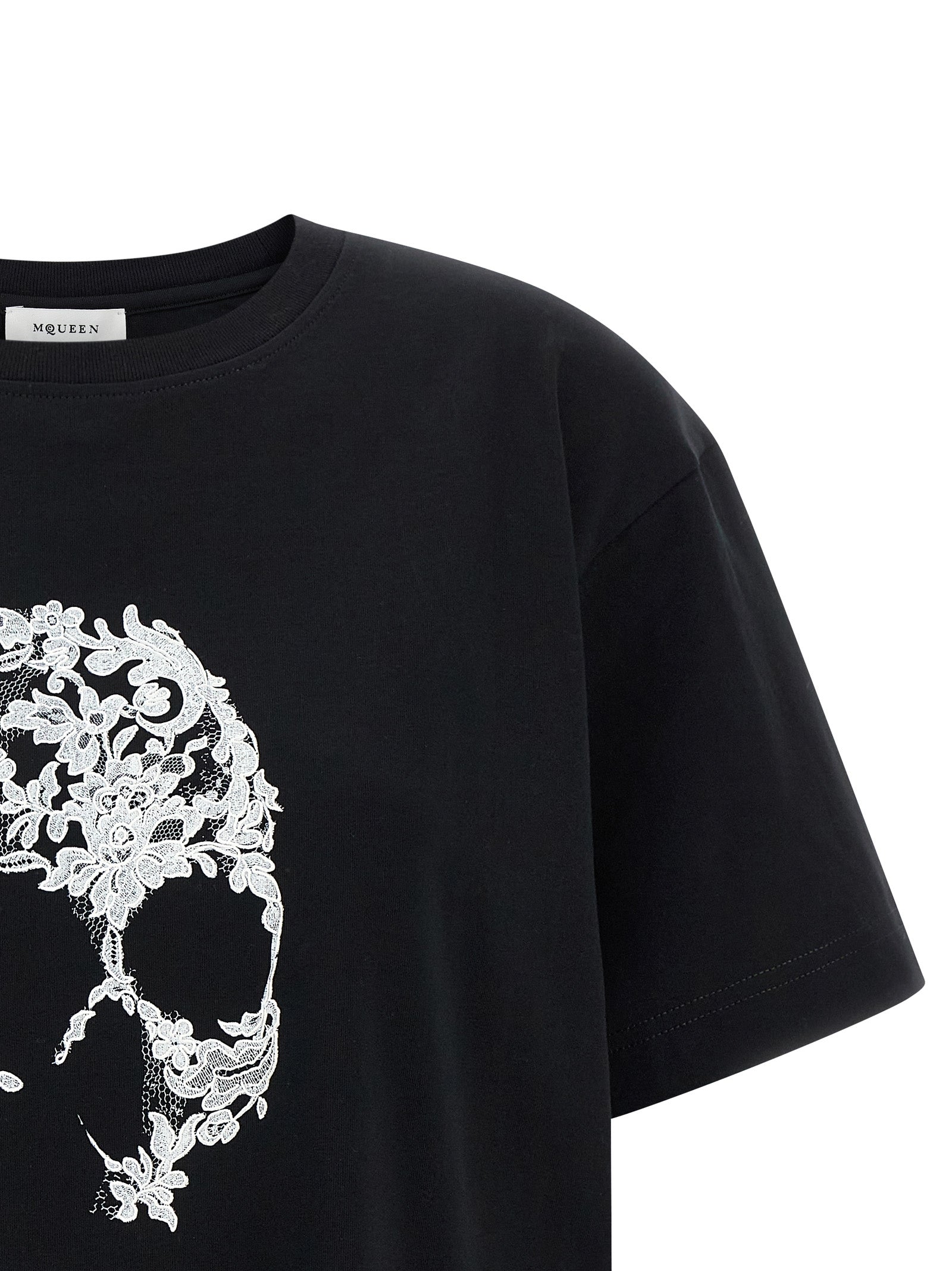 Alexander McQueen Bicolor Cotton T-Shirt