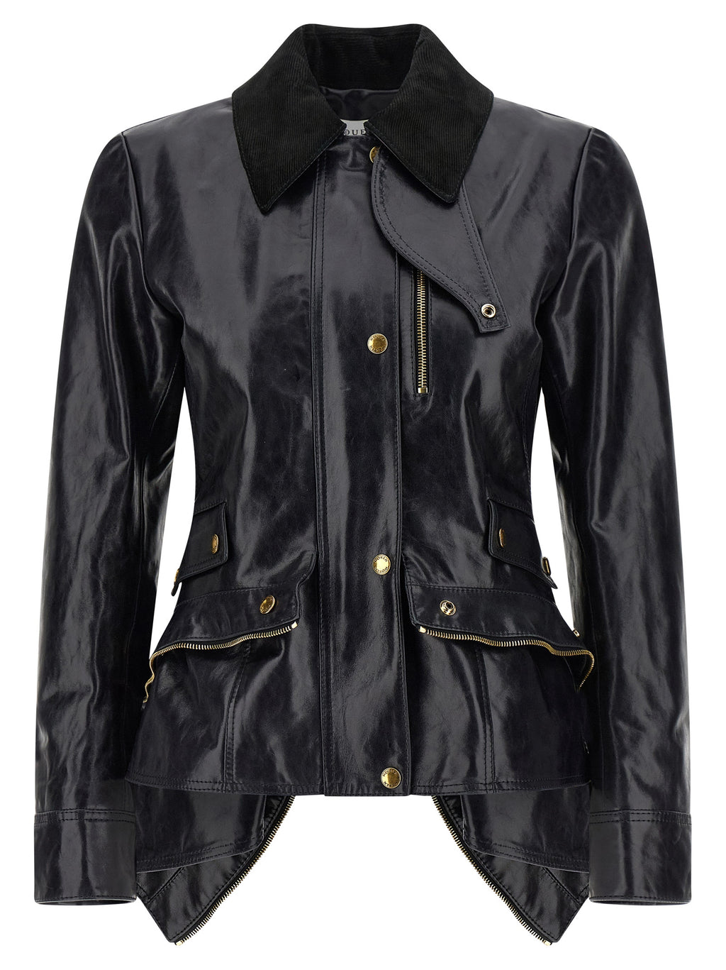 Alexander McQueen Black Cowhide Leather Jacket