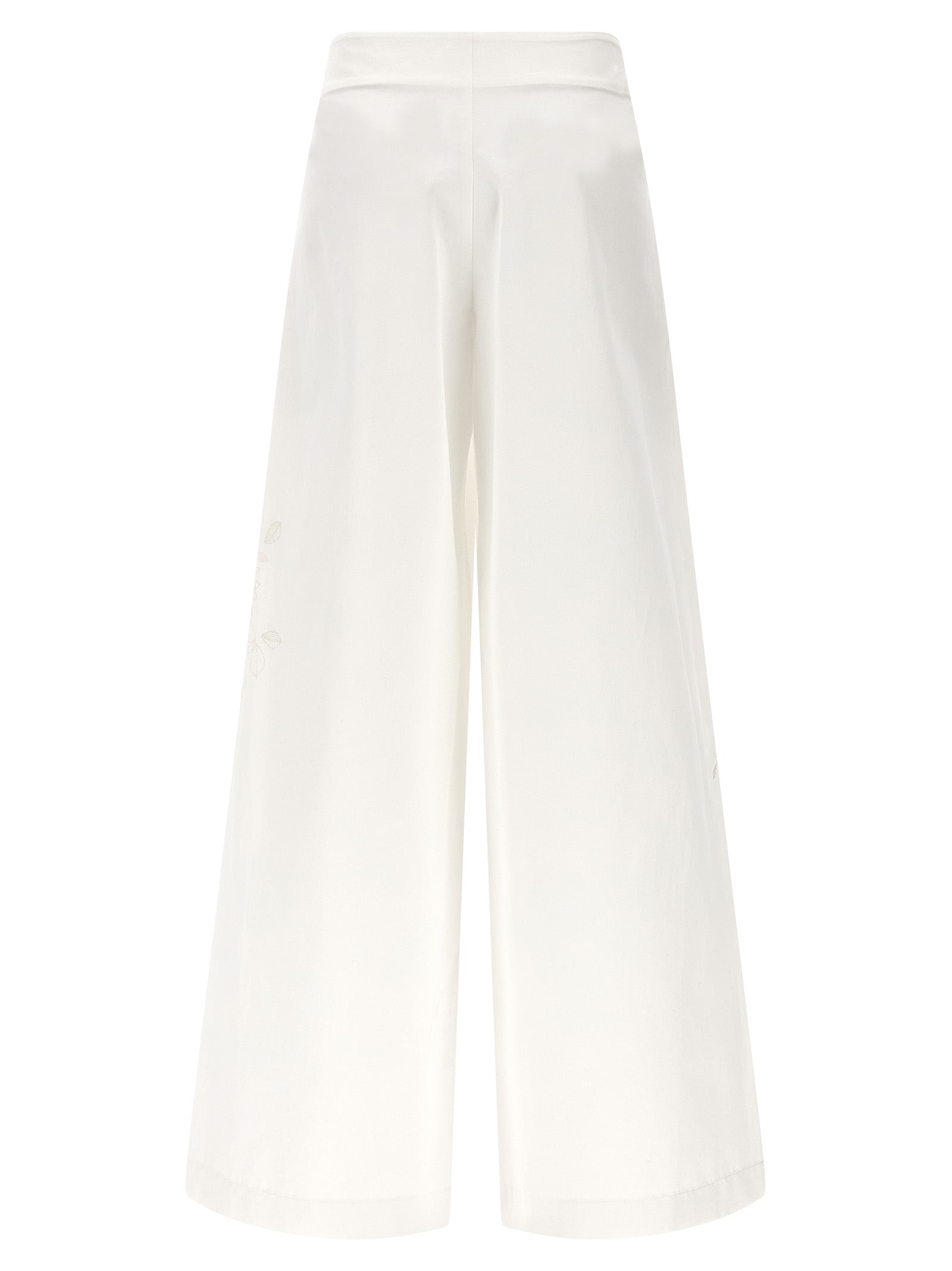 Ermanno Scervino White Cotton Casual Pants