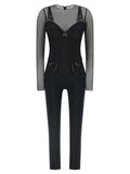 Elisabetta Franchi Black Polyamide Jumpsuit