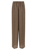 Max Mara Brown Silk Casual Pants
