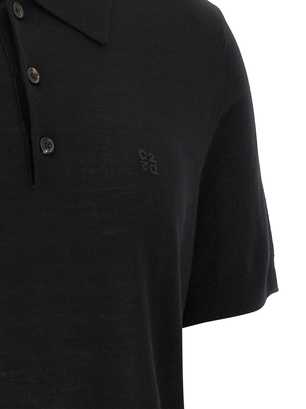 Dsquared² Black Wool Polo Shirt