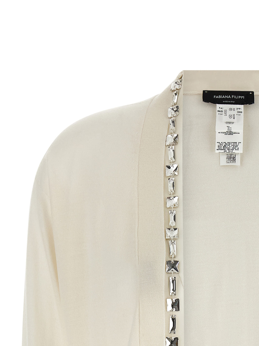 Fabiana Filippi White Cashmere Cardigan