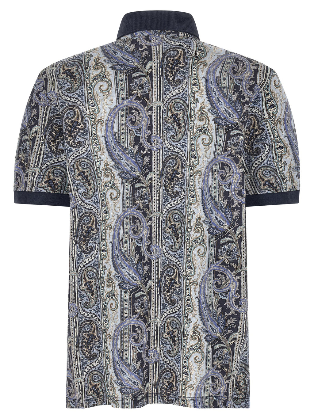 Etro Blue Cotton Polo Shirt