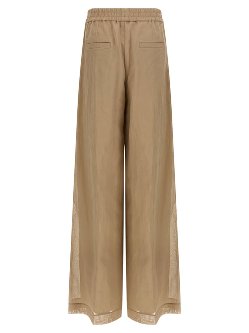 Brunello Cucinelli Beige Cotton Casual Pants