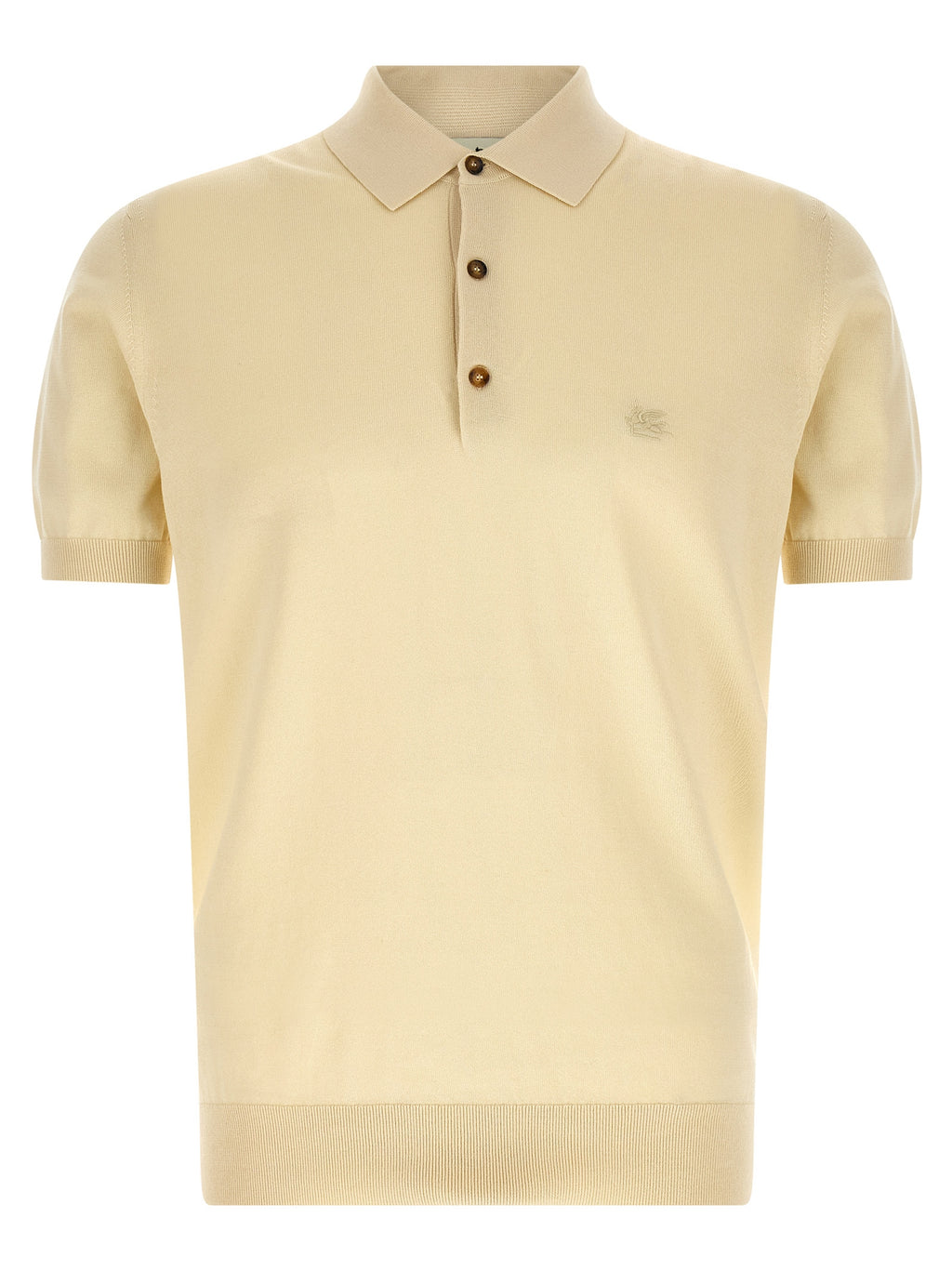 Etro Beige Cotton Polo Shirt