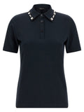 Fabiana Filippi Blue Cotton Polo Shirt