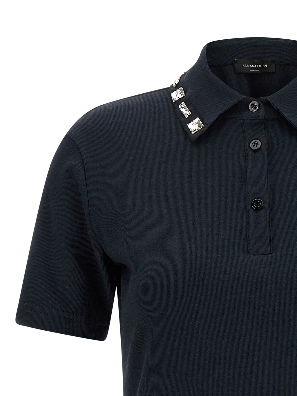 Fabiana Filippi Blue Cotton Polo Shirt
