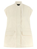 Fabiana Filippi Beige Cotton Sleeveless Jacket