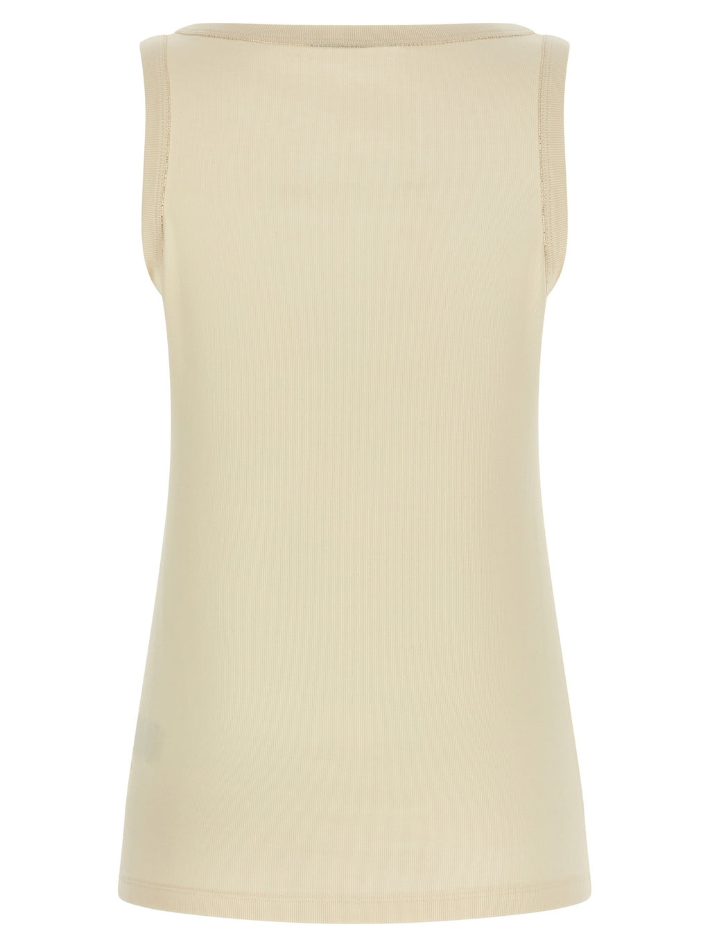 Fabiana Filippi Beige Cotton Tank Tops