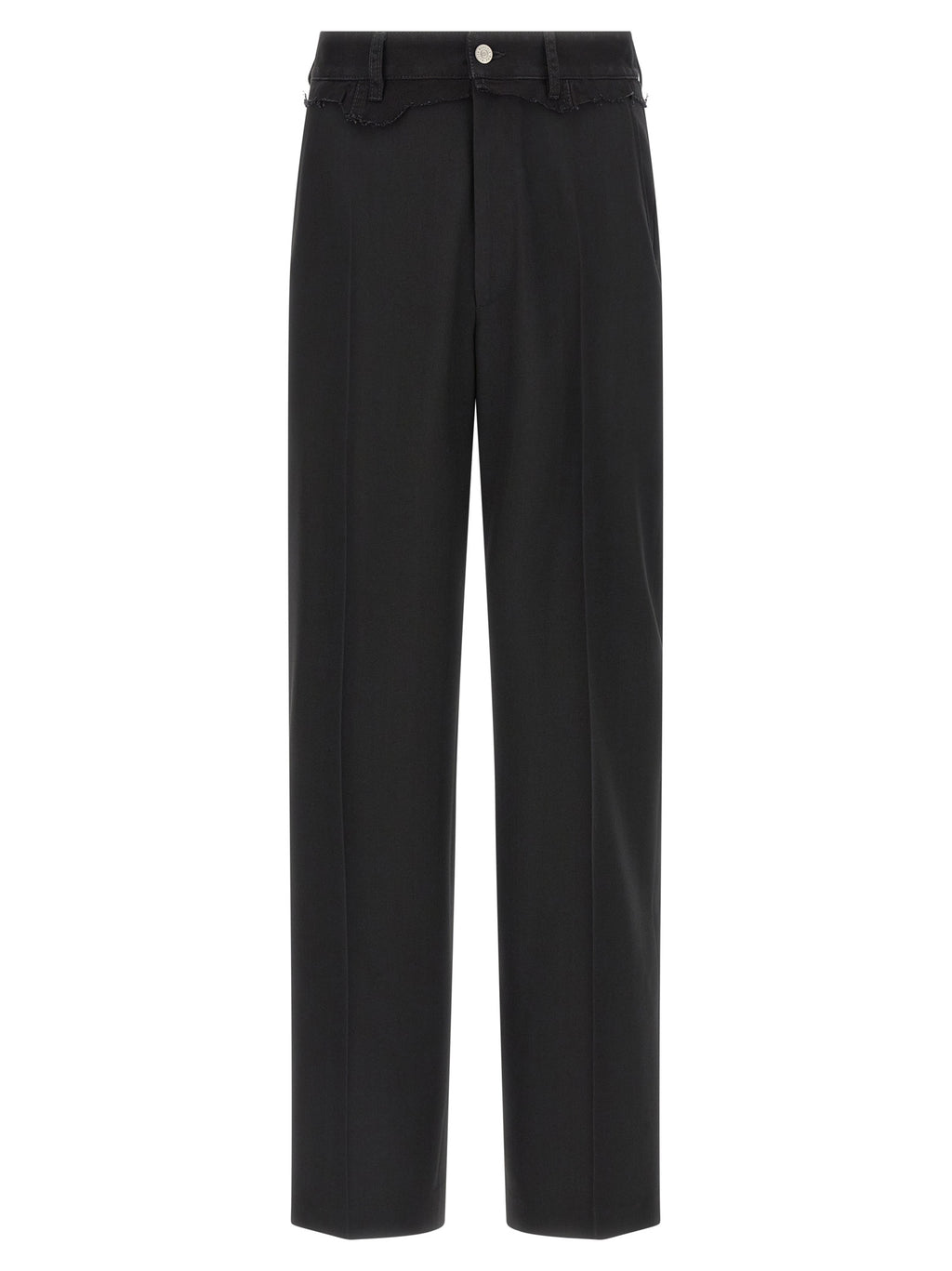 MM6 Maison Margiela Black Polyester Casual Pants
