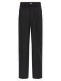 MM6 Maison Margiela Black Polyester Casual Pants