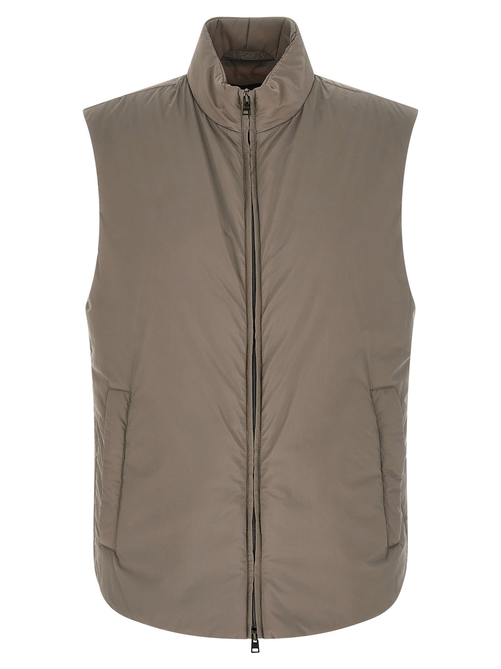 Herno Gray Polyamide Sleeveless Jacket