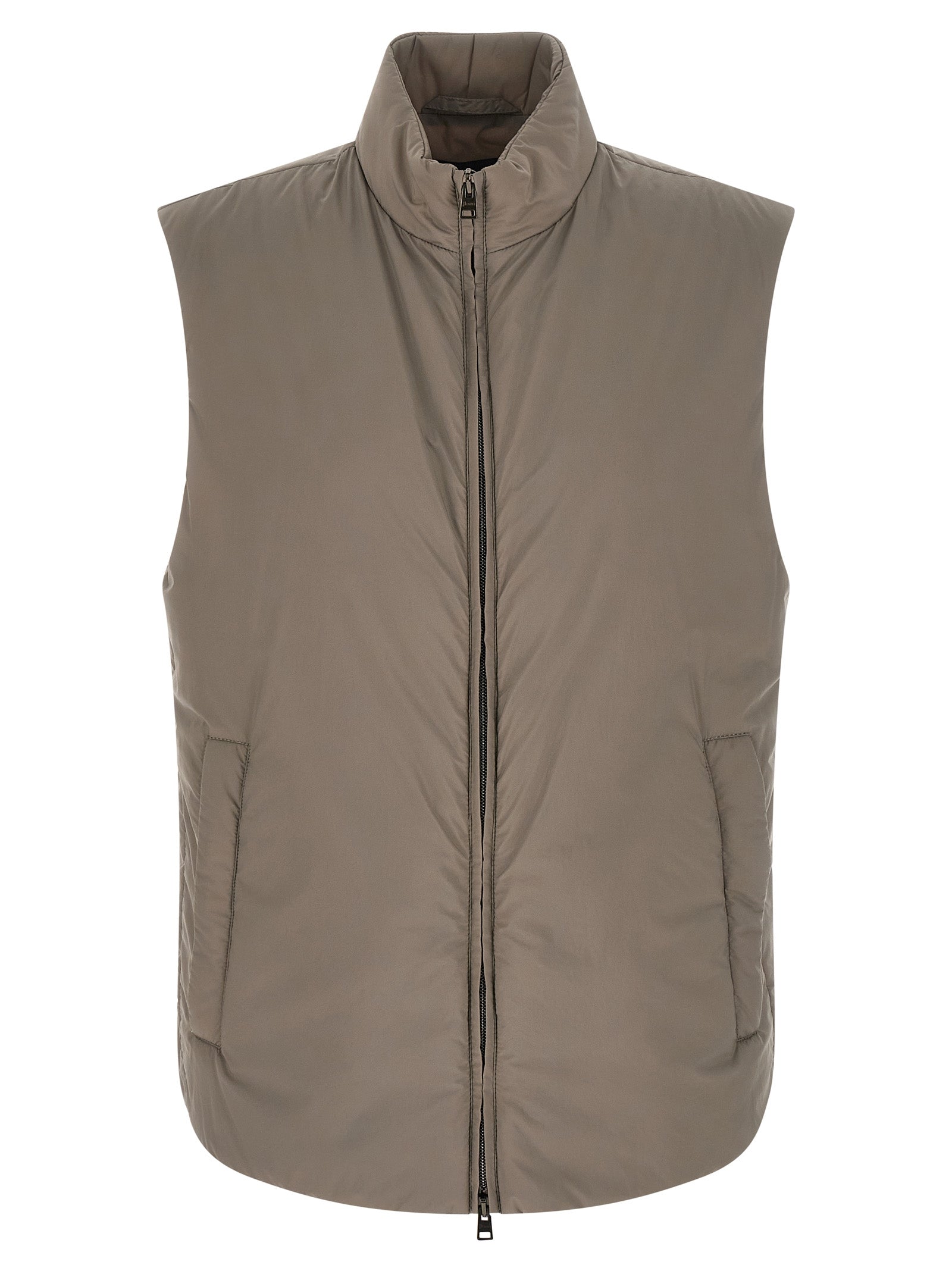 Herno Gray Polyamide Sleeveless Jacket