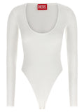 Diesel White Viscose Bodysuit