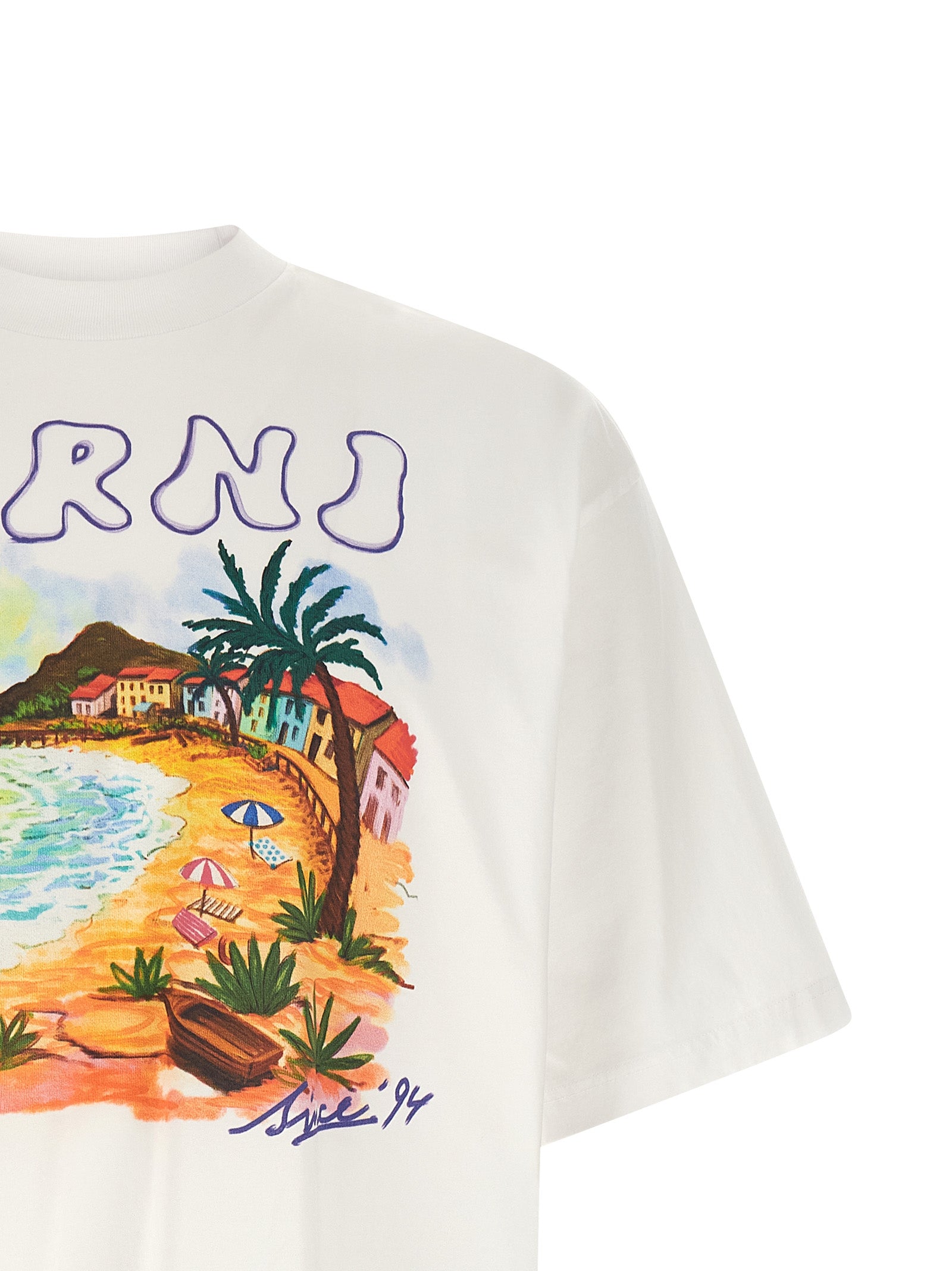 Marni White Cotton T-Shirt