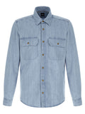 Hugo Boss Blue Cotton Blouse