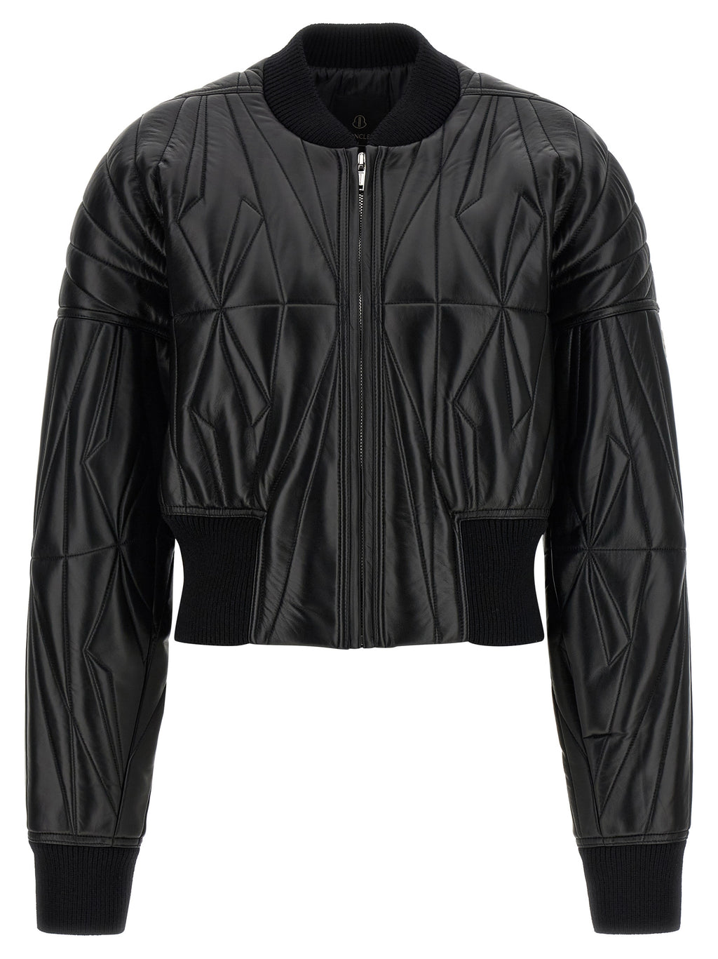 Rick Owens Black Lamb Leather Leather Jacket