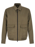 Brioni Bicolor Linen Full-Length Jacket