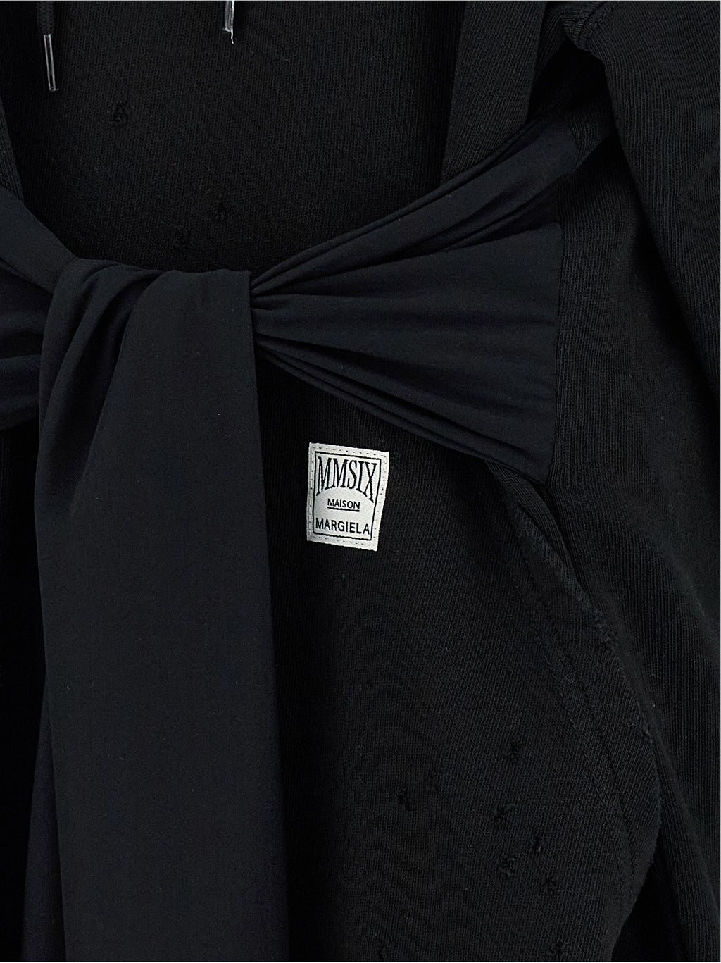 MM6 Maison Margiela Black Cotton Short Dress