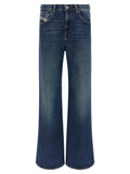 Diesel Blue Cotton Flared Jeans